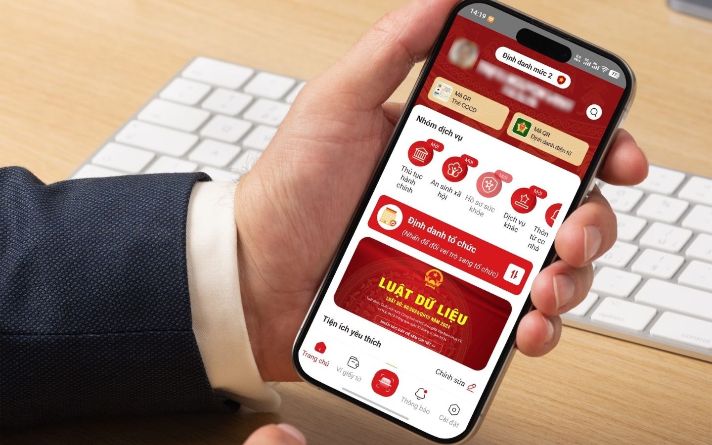 Tiện ích mới trên ứng dụng VNeID phiên bản cập nhật 2.2.1